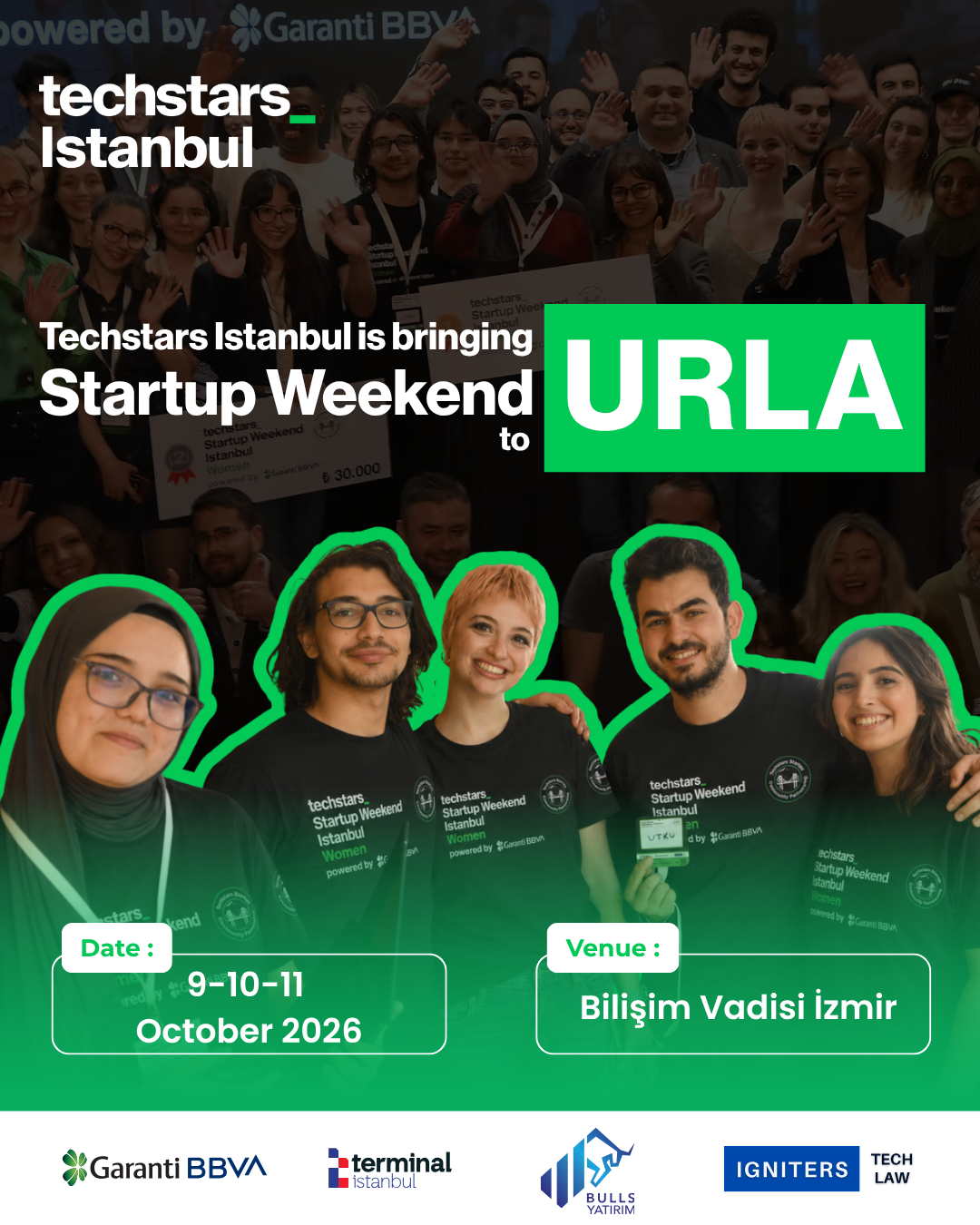 Techstars Startup Weekend Urla afişi